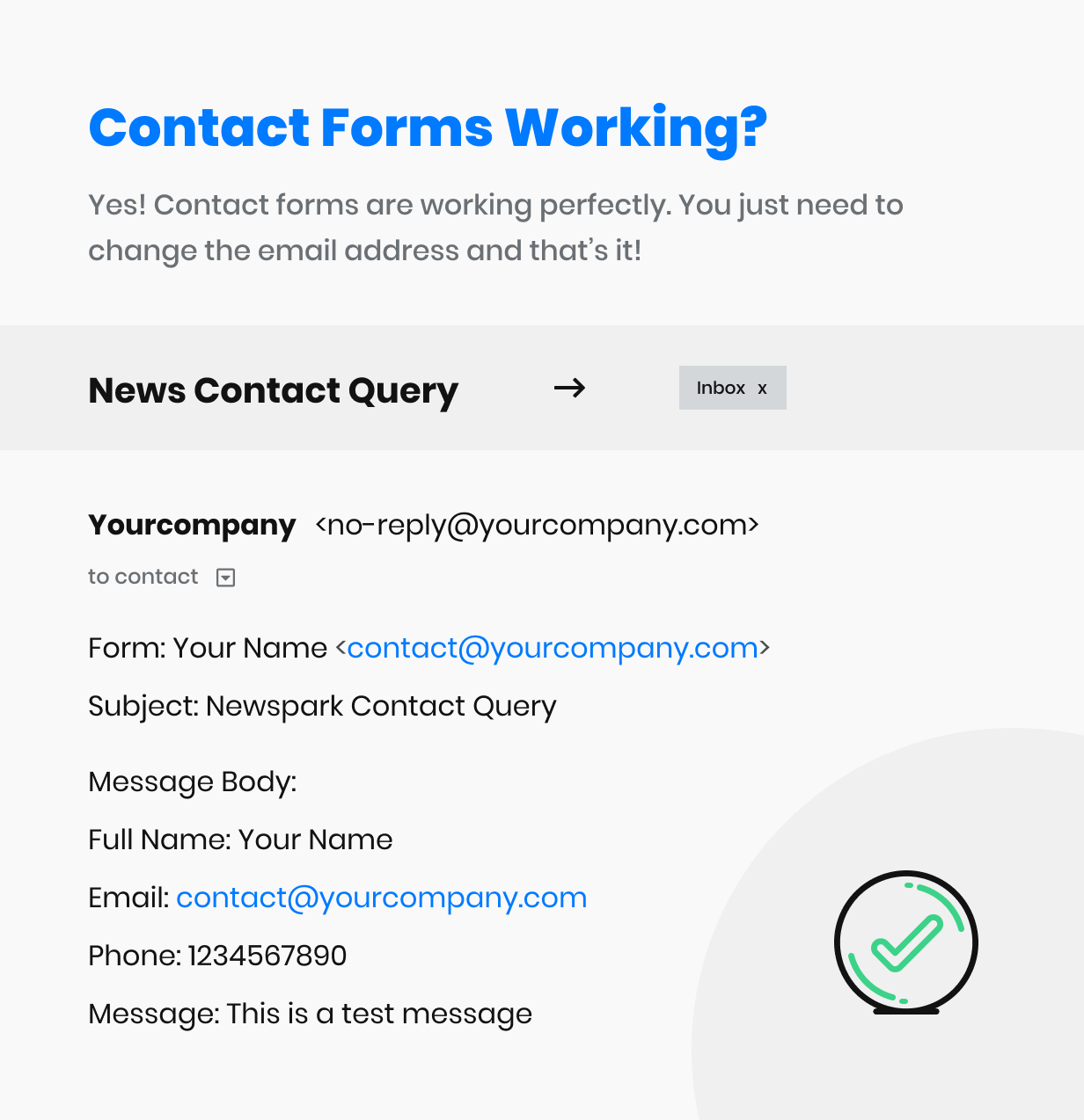 contact form