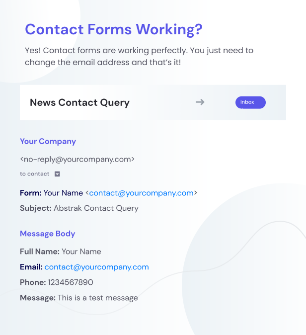 contact form