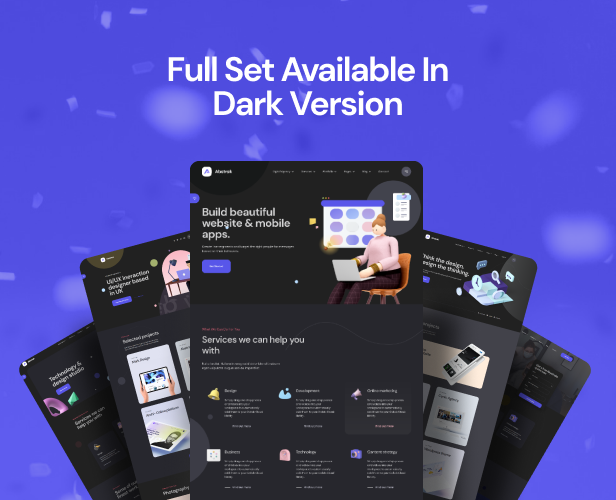 Abstrak – React Agency and React Template + RTL