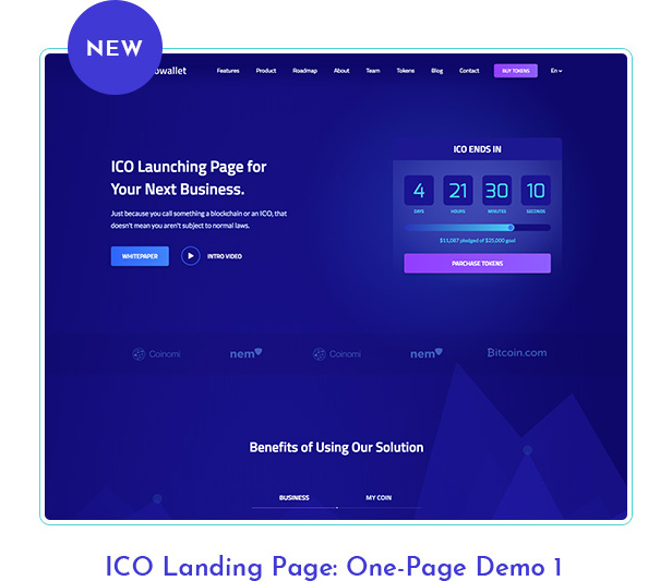 ICO Kryptova - Cryptocurrency HTML Template